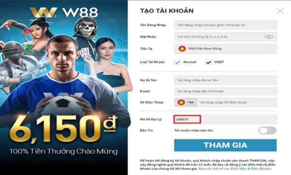 Hướng dẫn cách đăng ký W88 Game trên máy tính (PC)